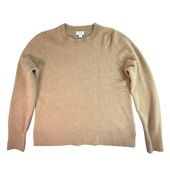 J. Crew Sweaters - J Crew Extra Soft Crewneck Sweater Camel Brown Pullover Knit Size M